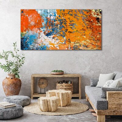 Dynamic colors in an abstract landscape Canvas wall art