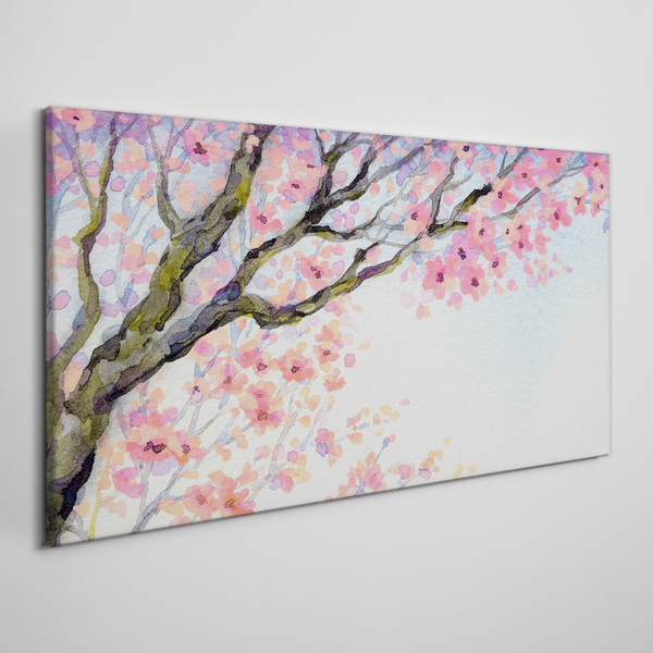 Spring flower landscape Print on canvas