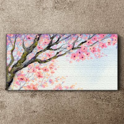 Spring flower landscape Print on canvas