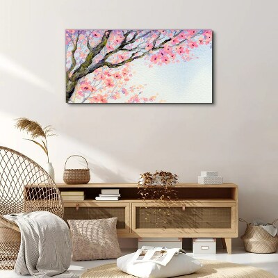 Spring flower landscape Print on canvas