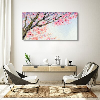 Spring flower landscape Print on canvas