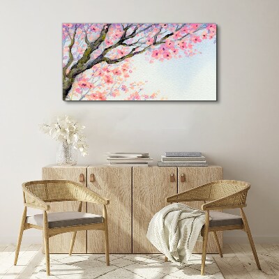 Spring flower landscape Print on canvas
