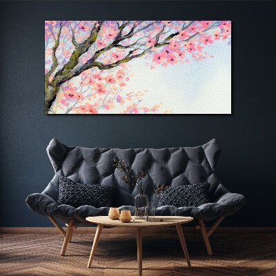 Flower tree branches Canvas print