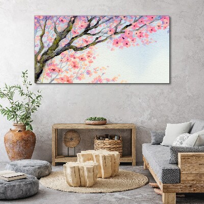 Flower tree branches Canvas print