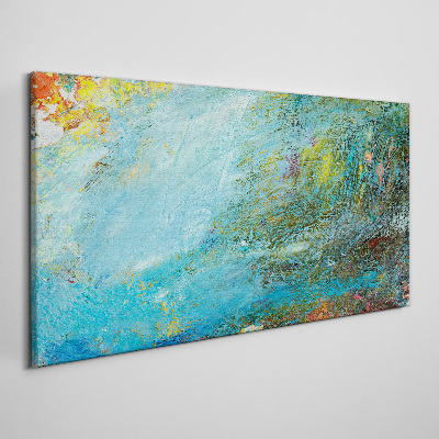 Abstract play of colors Canvas wall art