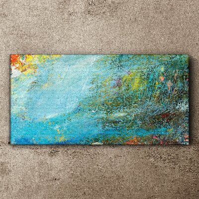 Abstract play of colors Canvas wall art