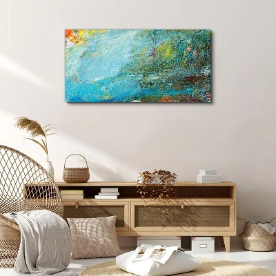 Abstract play of colors Canvas wall art