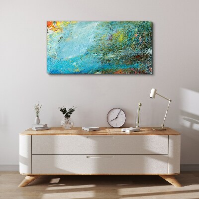 Abstract play of colors Canvas wall art