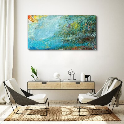 Abstract play of colors Canvas wall art