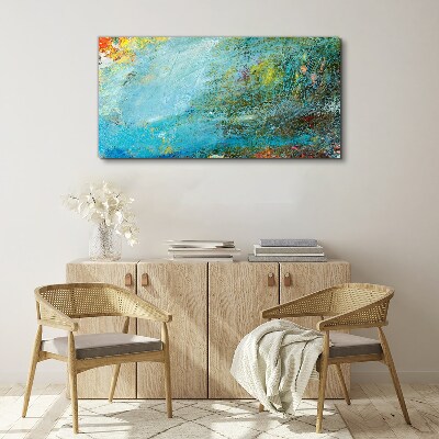 Abstract play of colors Canvas wall art