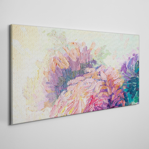 Floral dreams in pastel tones Print on canvas