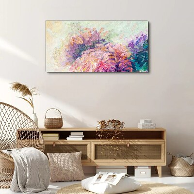 Floral dreams in pastel tones Print on canvas