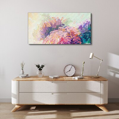 Floral dreams in pastel tones Print on canvas