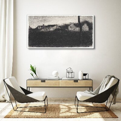 The calm before the storm Print on canvas
