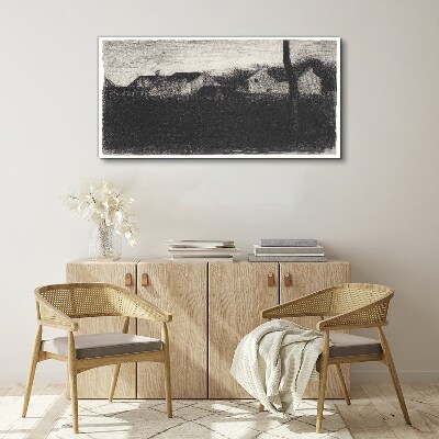 The calm before the storm Print on canvas