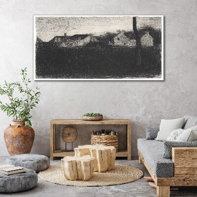 The calm before the storm Print on canvas