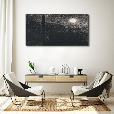 Sunset over the city Print on canvas