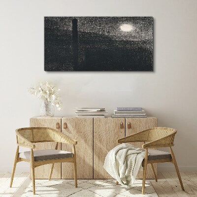 Sunset over the city Print on canvas