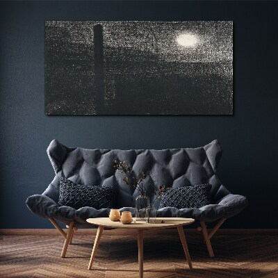 Sunset over the city Print on canvas