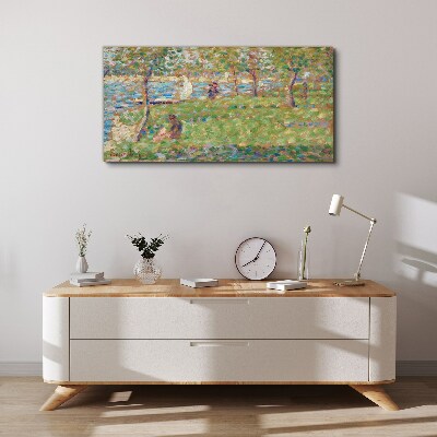 Summer afternoon on the river Canvas wall art