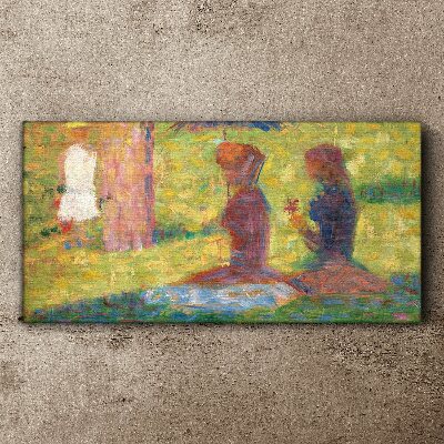 Captured moments in pastel colors Print on canvas