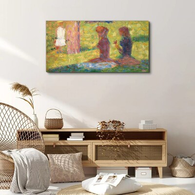 Captured moments in pastel colors Print on canvas