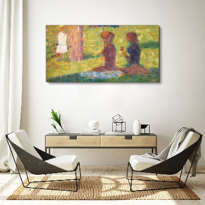 Captured moments in pastel colors Print on canvas