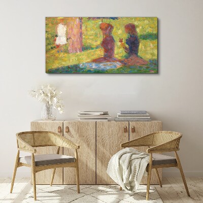 Captured moments in pastel colors Print on canvas