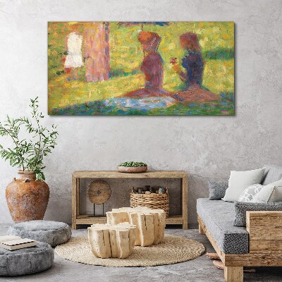 Captured moments in pastel colors Print on canvas
