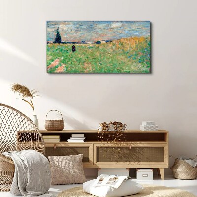 A walk among the greenery Print on canvas