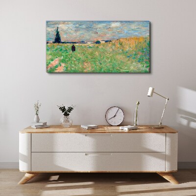 A walk among the greenery Print on canvas