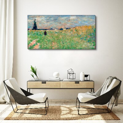 A walk among the greenery Print on canvas