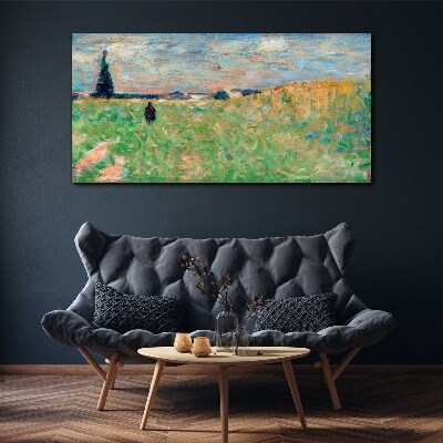 A walk among the greenery Print on canvas