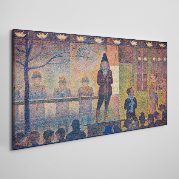 Seurat's circus sideshow Canvas print