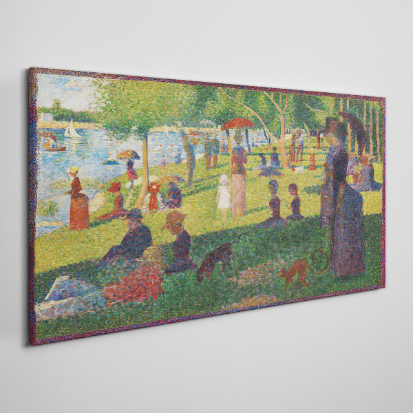 A summer day at the lake Canvas wall art