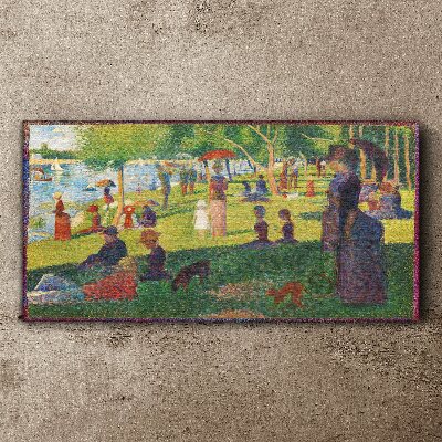 A summer day at the lake Canvas wall art