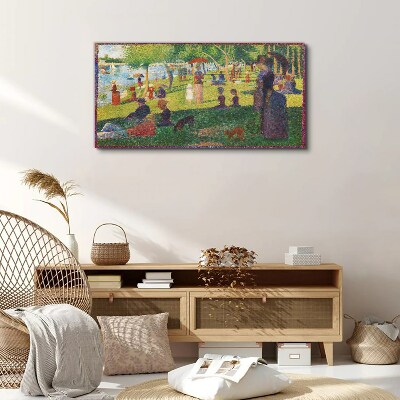 A summer day at the lake Canvas wall art