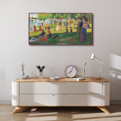A summer day at the lake Canvas wall art