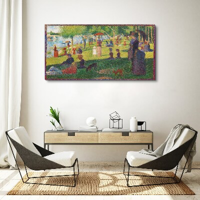 A summer day at the lake Canvas wall art