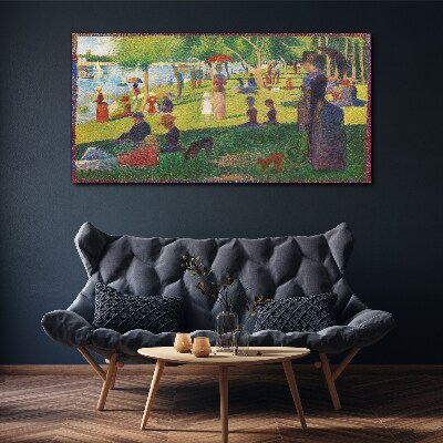 A summer day at the lake Canvas wall art