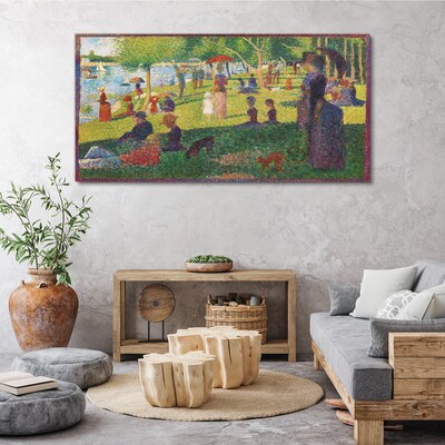 A summer day at the lake Canvas wall art