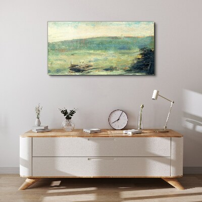 A peaceful landscape in pastel tones Print on canvas