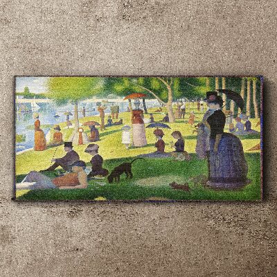Sunday afternoon by the river Canvas wall art