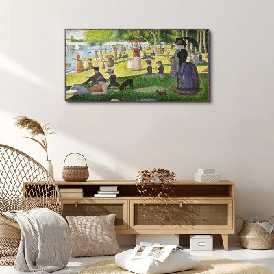 Sunday afternoon by the river Canvas wall art