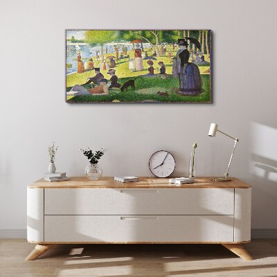 Sunday afternoon by the river Canvas wall art