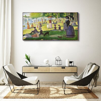 Sunday afternoon by the river Canvas wall art