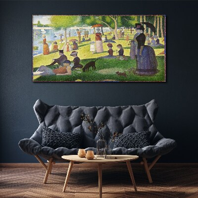 Sunday afternoon by the river Canvas wall art