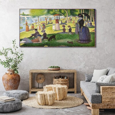 Sunday afternoon by the river Canvas wall art