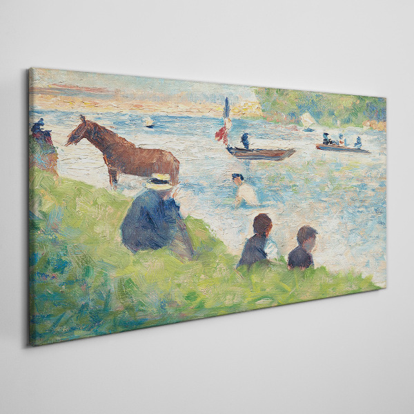 Summer afternoon on the river Print on canvas