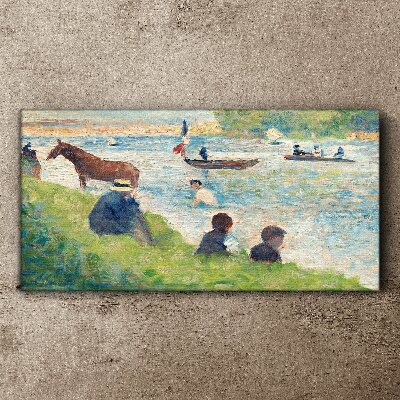 Summer afternoon on the river Print on canvas